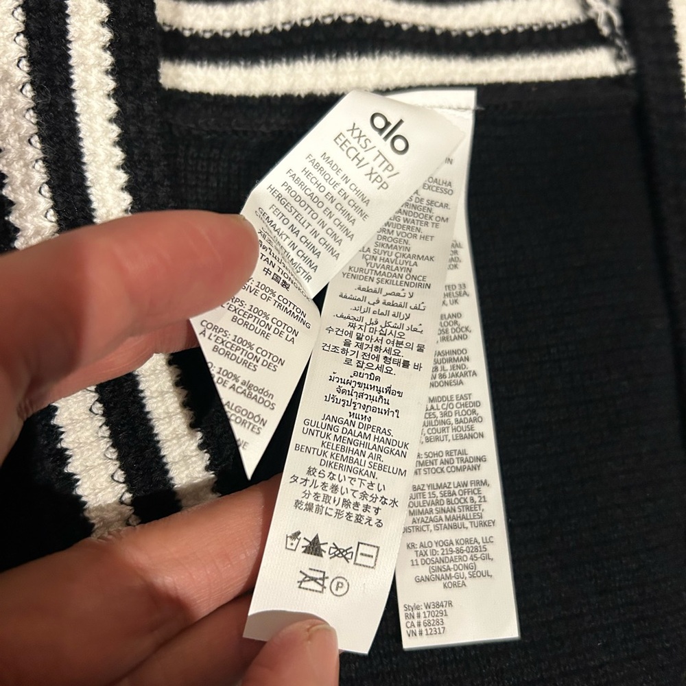ALO Yoga Tennis Club cardigan XXS XS S M L - Picture 13 of 16
